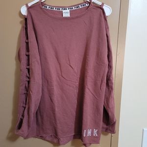 Victoria Secret sweatshirt with slitted sleeves size med